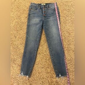 Women's High-Rise Madewell Skinny Jeans size 30